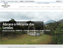 Tablet Screenshot of institutocidadeviva.org.br